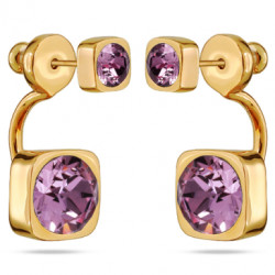 картинка Серьги Теннис (Кристалл аметист 4мм, 8 мм, г/п: золото) Uvelina SW00 0004G-008E ювелирный  магазин Калина являющийся официальным дистрибьютором в России 