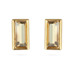 картинка Пусеты Богемия (кристаллы шампань, г/п: золото) Uvelina SW00 0045G-016E ювелирный  магазин Калина являющийся официальным дистрибьютором в России 