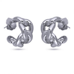 картинка Серьги (г/п: родий, 2 см) BS05 0700R-00E Uvelina ювелирный  магазин Калина являющийся официальным дистрибьютором в России 