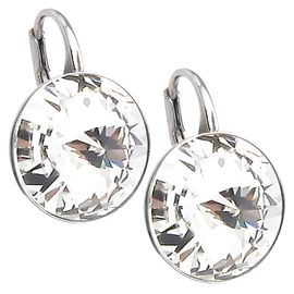 картинка Серьги Elis 14mm, бриллиантовый, г/п: родий, 5540-1422-7006 Чехия Anabel Crystal ювелирный  магазин Калина являющийся официальным дистрибьютором в России 