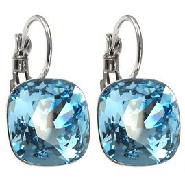 картинка Серьги Izzy 12 mm, голубой, г/п: родий, 5540-9248-7106 Чехия Anabel Crystal ювелирный  магазин Калина являющийся официальным дистрибьютором в России 