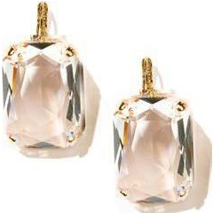 картинка Серьги (хрусталь, ручная работа, золото 24к, 2.5х1,8 см) Франция Philippe Ferrandis BALEARES ювелирный  магазин Калина являющийся официальным дистрибьютором в России 