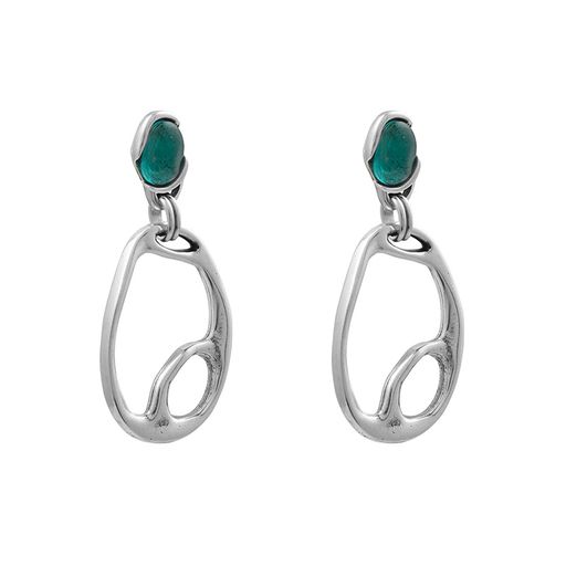 картинка Серьги Ciclon (муранское стекло-бирюзовый, г/п: серебро) 232615-12 Испания 25TH-colors ювелирный  магазин Калина являющийся официальным дистрибьютором в России 