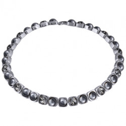 картинка Колье Теннис (Кристаллы темно-серые, майорка 37-40 см, 8мм, г/п: родий) SW00 0011R-06N Uvelina ювелирный  магазин Калина являющийся официальным дистрибьютором в России 