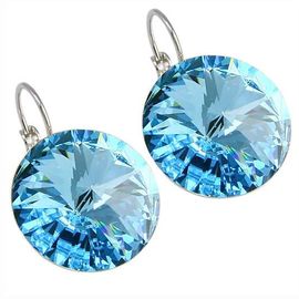 картинка Серьги Elis 18 mm 5540-1157-7106 Чехия Anabel Crystal ювелирный  магазин Калина являющийся официальным дистрибьютором в России 