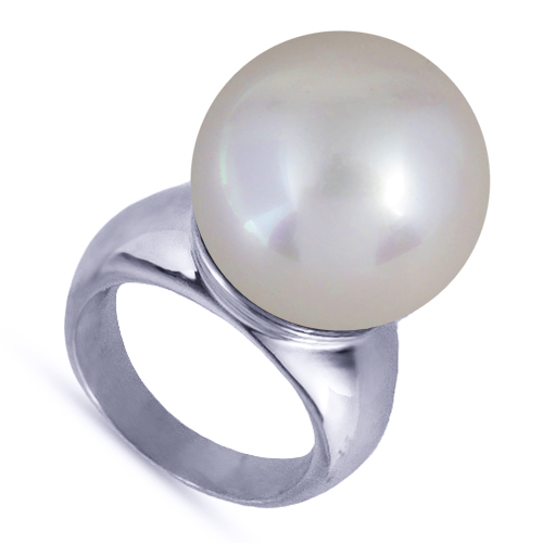 картинка Кольцо (Майорка, белый, г/п: родий, р.18) MK52 0011 Uvelina ювелирный  магазин Калина являющийся официальным дистрибьютором в России 