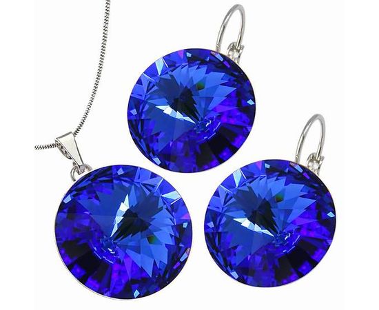 картинка Серьги Elis 18 mm 5540-1157-7046 Чехия Anabel Crystal ювелирный  магазин Калина являющийся официальным дистрибьютором в России 