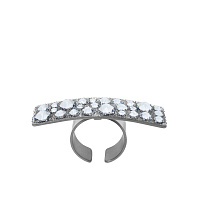 Кольцо (кристаллы Swarovski, 5х1.5 см, г/п: золото, регулируемый) Katerina Vassou KV26.1-404788B