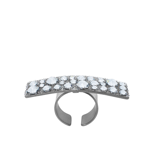 Кольцо (кристаллы Swarovski, 5х1.5 см, г/п: золото, регулируемый) Katerina Vassou KV26.1-404788B