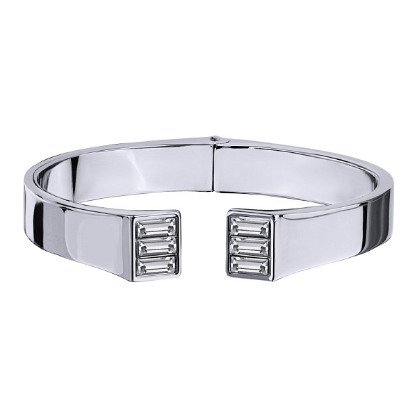 Браслет Богемия (кристаллы белые, г/п: родий) Uvelina SW00 0045R-001B2