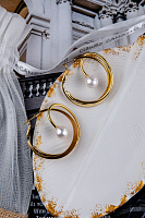 Серьги (Майорка, d 4 cm, 14 гр) Италия Claudio Canzian 002 02 836