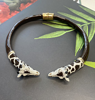 Колье Жирафы (эмаль, г/п: золото) Италия ANNIBALE BALDINI 007 05 025