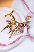 Браслет (Кристалл розовый, сиреневый, флюорит) Италия  Claudio Canzian  002 04 485