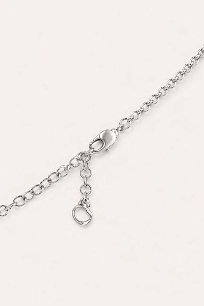 Колье Лирио 264808-09 (кристалл мультиколор 4х1.5 см, г/п:серебро, 80+5 см) Испания Ciclon Vaina 