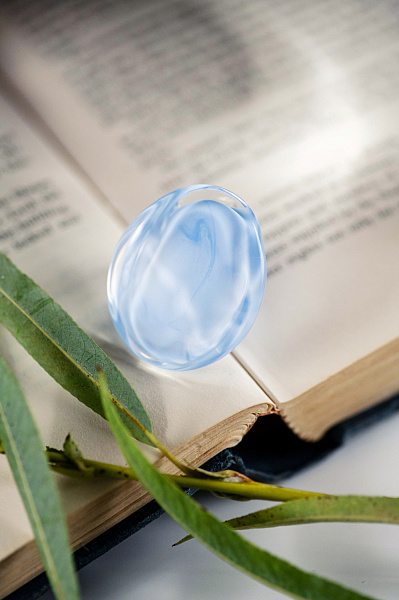 Кольцо 17,5 Arlekino голубой ENZO BENZO Италия