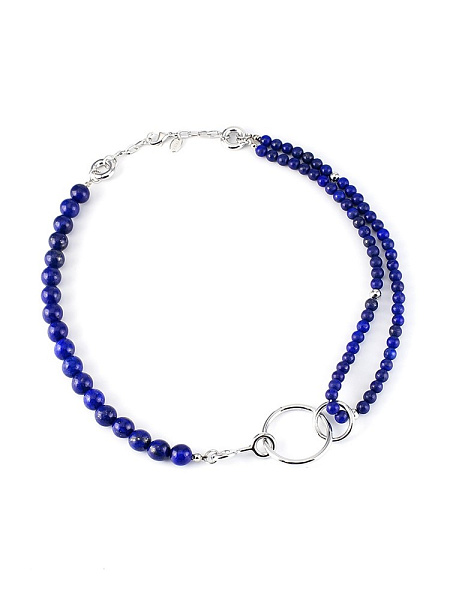 Колье (Лазурит, Г/п: родий.) Китай Borgia 10120281