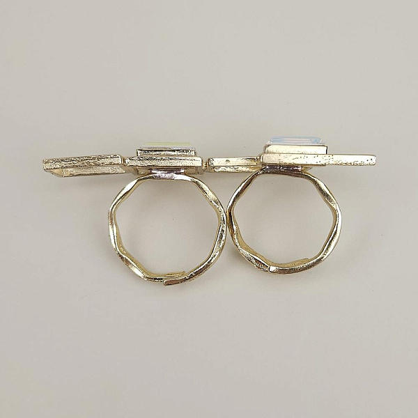 Кольцо (кристалл мультиколор, г/п: золото, регулируется) Греция Kalliope 022 01 052