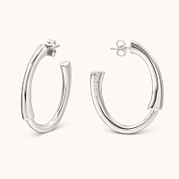 Серьги CICLÓN (г/п: серебро, 4х0.3 см) 263600 Испания Bucle