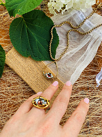 Колье Око карее (кристалл) Италия  Claudio Canzian  002 05 493