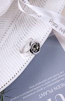 Кольцо (кристаллы графит 1,6 см, регулируется) Италия Claudio Canzian 002 01 550