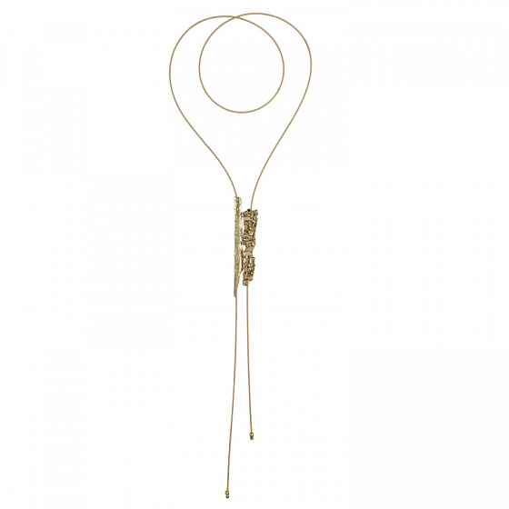 картинка Колье (кристаллы прозрачные, г/п: золото, регулируется) Греция Kalliope 022 05 083 ювелирный  магазин Калина являющийся официальным дистрибьютором в России 