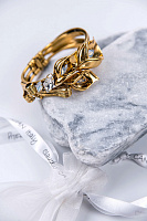 Браслет Лилии (кристаллы лунные, прозрачные, до 19р.) Италия Claudio Canzian  002 04 483