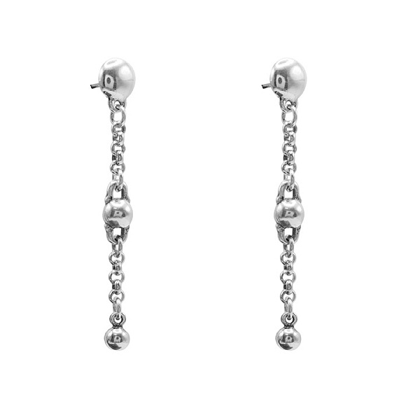 Серьги Ciclon (г/п: серебро, 6 см) 256603 Испания Spherik