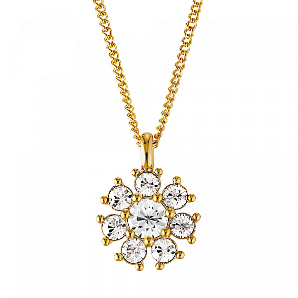 Колье DELISE (кристалл прозрачный, г/п: золото, 45+5 см) Дания DYRBERG/KERN 470151