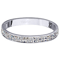 Браслет Квадро (кристаллы - белые, г/п: родий ) Uvelina SW00 0055R-001B-L