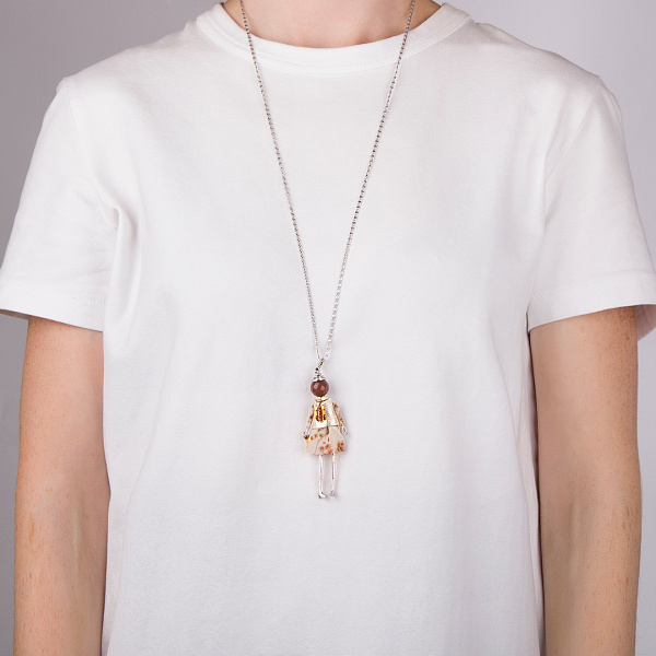 Подвеска (кукла Розмари, серебристый) MIA-218-CL0761 Франция MiAmelie