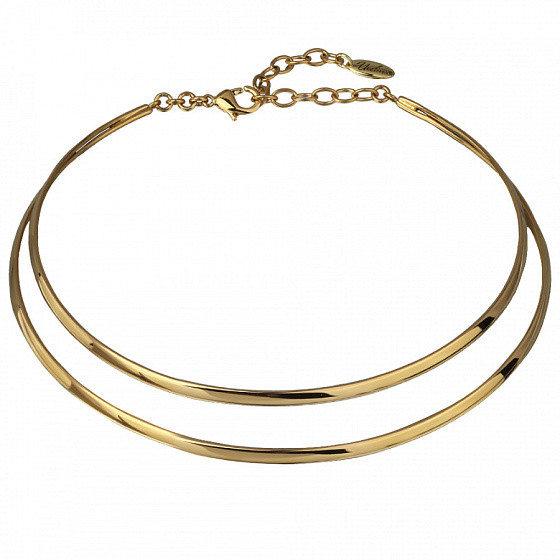 картинка Колье Геометрия (г/п: золото) BS05 0036G-00N ювелирный  магазин Калина являющийся официальным дистрибьютором в России 