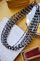 Колье Racconto S серебристые/черный Италия ENZO BENZO 