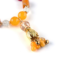 Колье ( Агат, кварц, хрустальное стекло, кристаллы Preciosa) 10117191 Россия