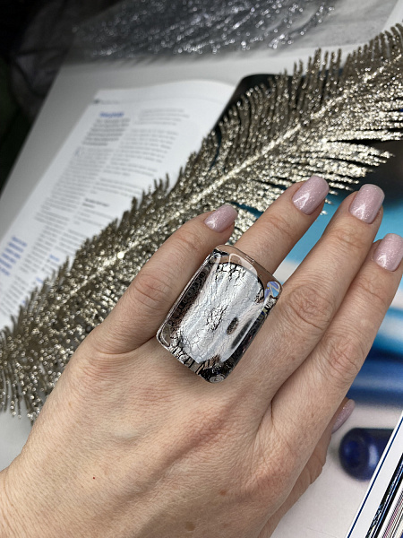 Кольцо Piazza (серебро) 17,5 Италия ENZO BENZO 