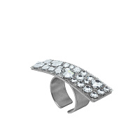 Кольцо (кристаллы Swarovski, 5х1.5 см, г/п: золото, регулируемый) Katerina Vassou KV26.1-404788B