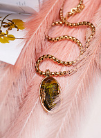 Колье (кристалл бутылочного цвета) Италия  Claudio Canzian 002 05 617