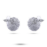 Серьги Релакс (2 см, г/п: родий) Uvelina BS05 0002R-00E1