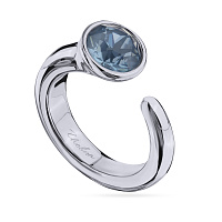 Кольцо Комета (кристаллы байкальский лед, 8 мм, г/п: родий, р.16,5) Uvelina SW00 0026R-166R-6