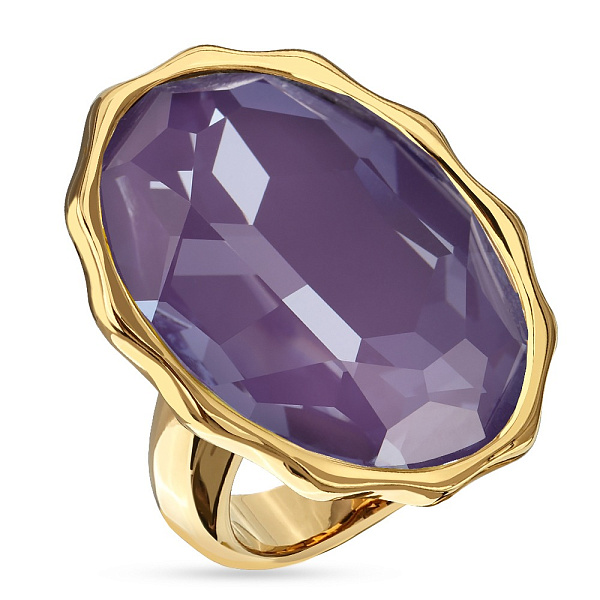 Кольцо Сияние (кристалл пурпурный, г/п: золото, р.18)  SW00 0095G-161R-8 Uvelina