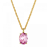 Колье BARGA (кристалл розовый, г/п: золото, 50+5см) Дания DYRBERG/KERN 440089