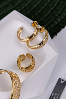 Серьги CORALIA  (7 гр, 4 см, г/п:золото) 12-32274 Франция Ori-Tao