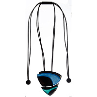 Колье JEZEBEL черный-синий,длина регулируется Голландия ZSISKA