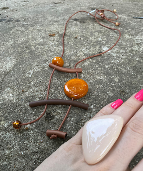 картинка Кольцо Sandro Uno персиковое ENZO BENZO  ювелирный  магазин Калина являющийся официальным дистрибьютором в России 