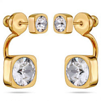 Серьги Теннис (кристаллы прозрачные 4мм, 8 мм, г/п: золото) Uvelina SW00 0004G-001E