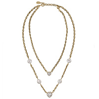 Колье Сердца (кубический цирконий, жемчуг. 44-66 см., 1.6х1.6 см) Италия Claudio Canzian 002 05 880