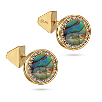 Пусеты Амфитрита (гелиотис,11мм,  г/п: золото) MG05 0005G-27E1 Uvelina