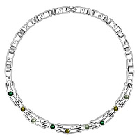 Колье (зеленые кристаллы) 223804-08 Испания Ciclon Saori