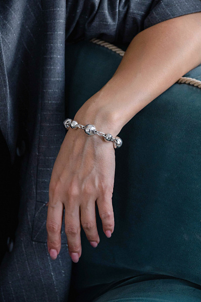 Браслет Ciclon (г/п: серебро, регулируется до 21 см) 256106 Испания Spherik