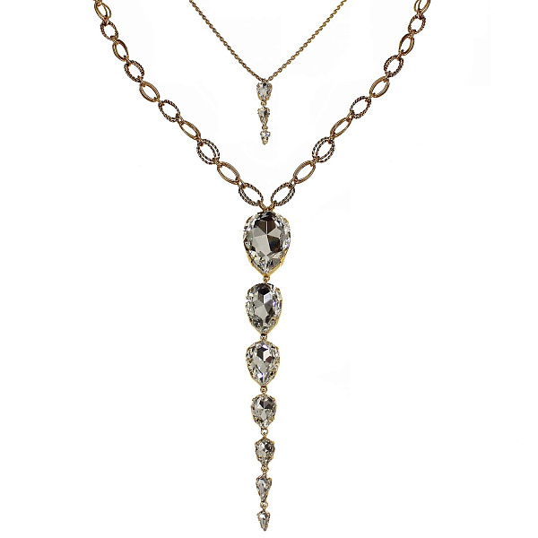 Колье 3 в 1 (кристаллы прозрачные) Италия  Claudio Canzian 002 05 729