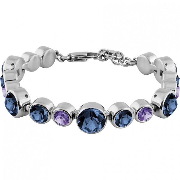 Браслет CALICE (кристалл синий, сиреневый, г/п: серебро) Дания DYRBERG/KERN 390100